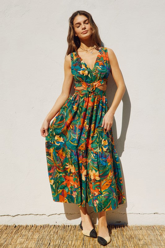 Sunny Serenity Midi Dress
