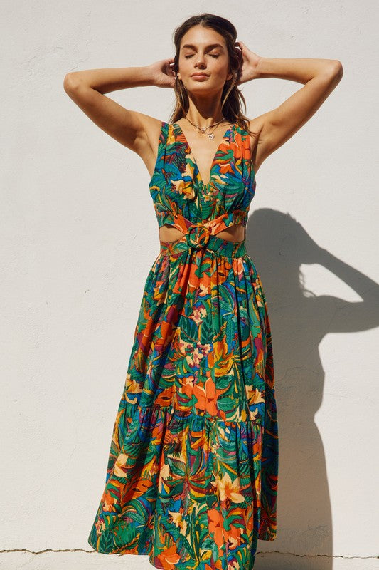 Sunny Serenity Midi Dress