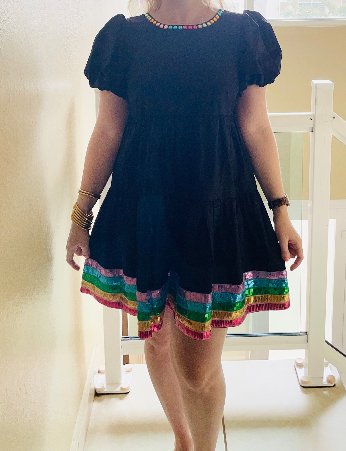 Crystal Color Stone Dress