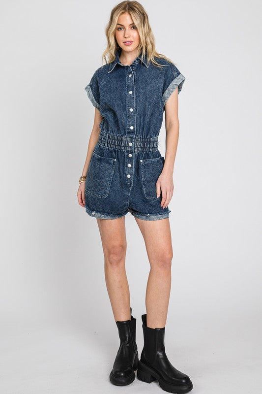 Piper Denim Romper