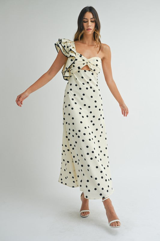 Polka Chic Ruffle Dress