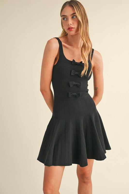 Nana Bow Flare Dress