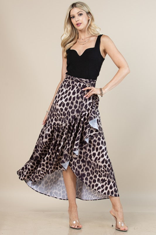 Animal Wrap Around Skirt