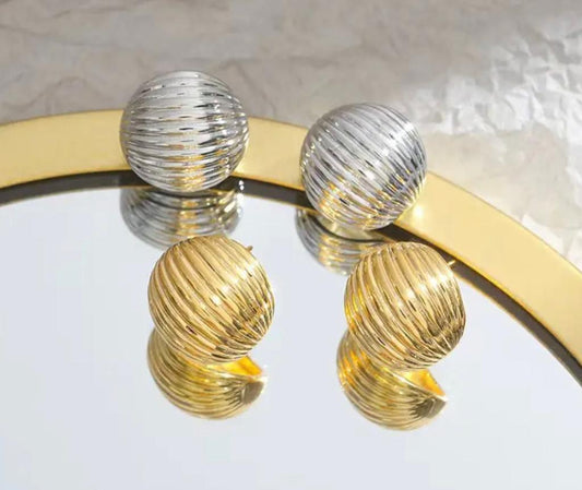 Accessories- Texture Ball Earrings